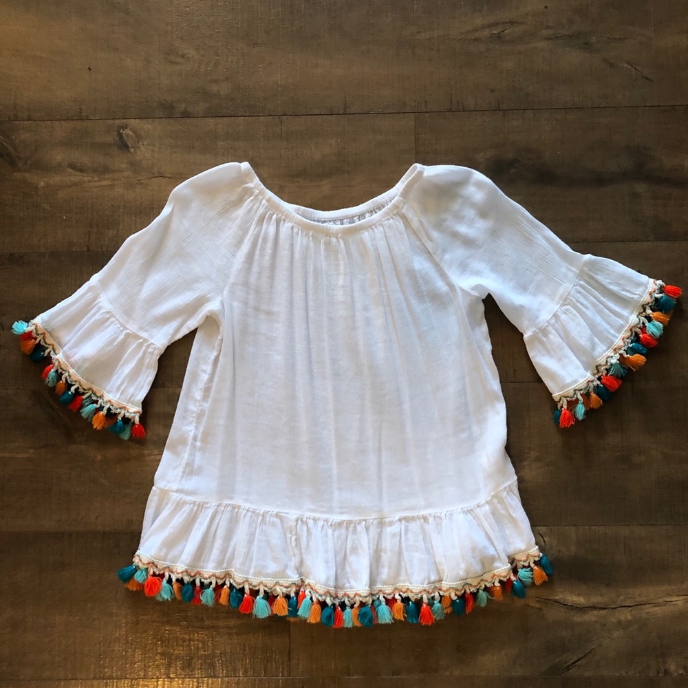Crown & Ivy Top with Fringe Benefits